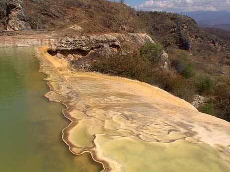 Hierve del Agua vue de très près