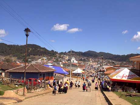 San Cristobal de las Casas vue de la montagne environnante